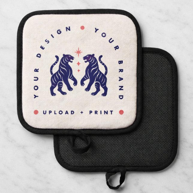 Custom Pot Holder | Your Design Upload Oven Mitt (Upload your artwork and turn this pot holider into custom brand merch or a stylish gift)