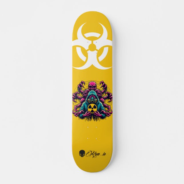 Custom Skateboard Deck - "Mutant Biohazard" (Anverso )