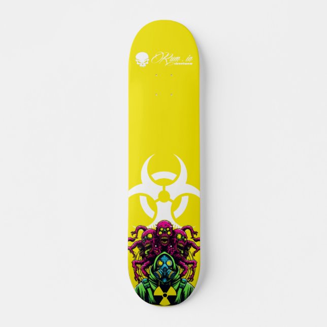 Custom Skateboard Deck - "Mutant Biohazard 2"  (Anverso )