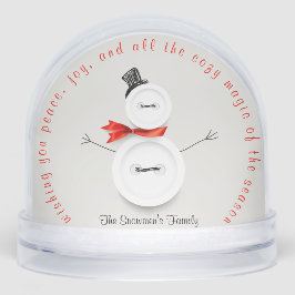 Custom Snowman Button