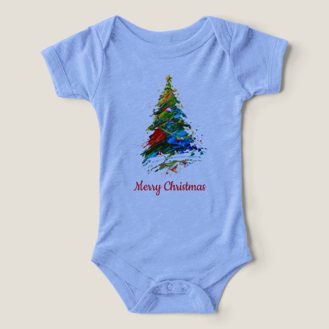 Customisable Christmas Tree Oil Painting Onepiece (Diseño delantero )