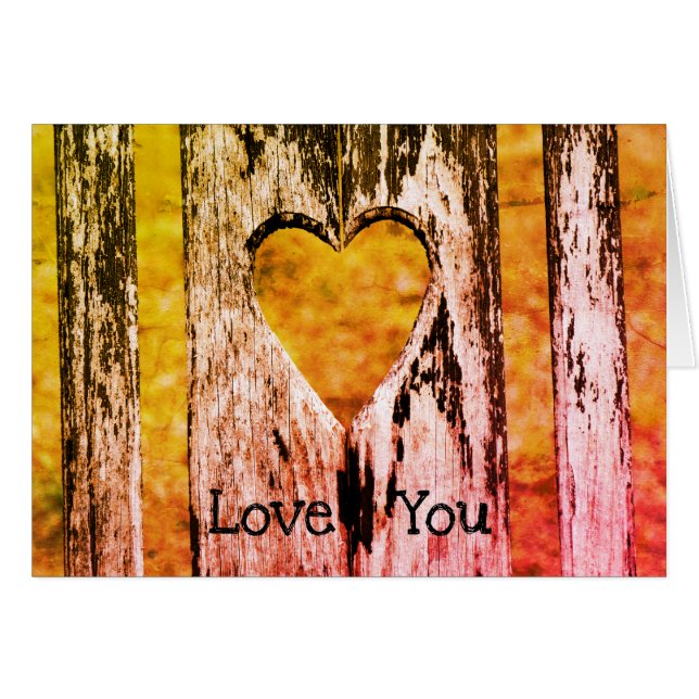 Customizable "Love You" Wooden Chair Back (Anverso (Horizontal))