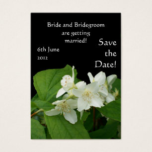 Customizable Save the Date Card, Mock Orange