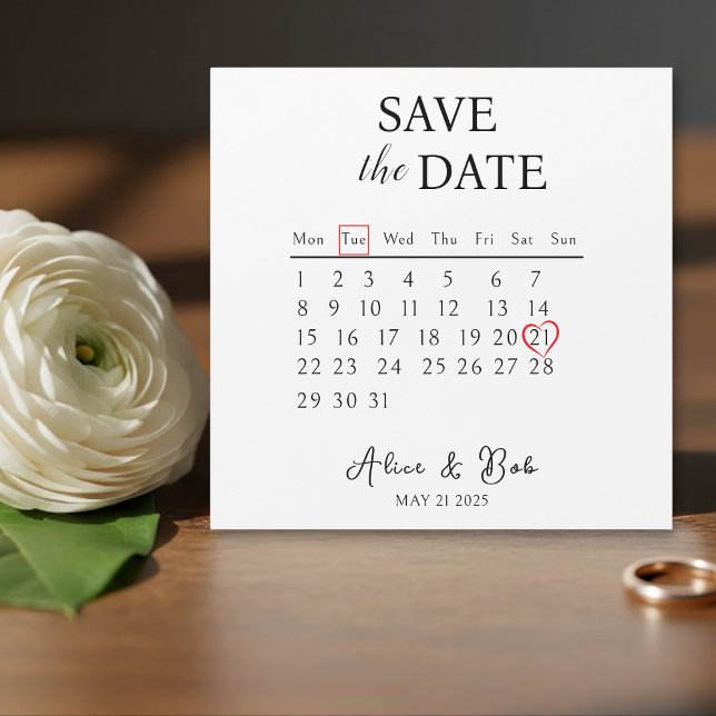 Customizable Save the Date, Magnetic Card  (Subido por el creador)