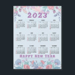 Customize Budget Calendar 2023 Merry Christmas<br><div class="desc">Customize Budget Calendar 2023 Merry Christmas, A blue and watercolor floral holiday business greeting with a 2023 calendar on the back. A colorful business item for the New Year with a greeting that can be used for any corporation. Add your logo and simple text to this unique design..You can easily...</div>
