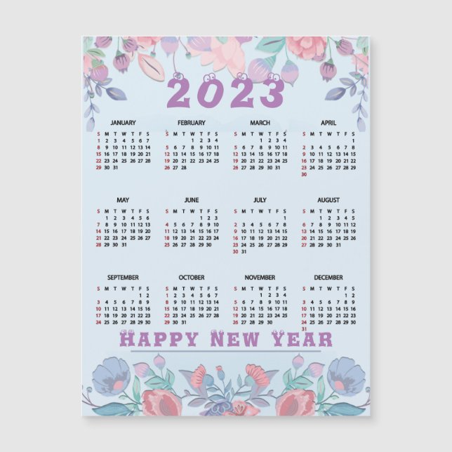 Customize Budget Calendar 2023 Merry Christmas (Anverso)