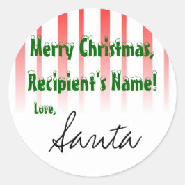 ¡CustomizeIt! Pegatina de Santa