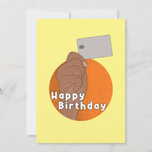 Custon Debit o tarjeta de crédito Funny Feliz Cump