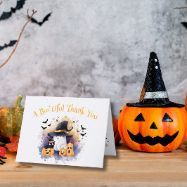 Cuta acuarela Fantasma Baby Shower Gracias Tarjeta