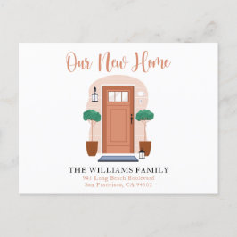 Cuta acuarela Nuestra nueva Invitación de mudanza 