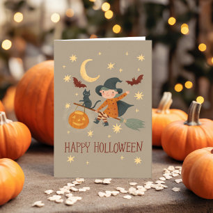 Cuta Bruja Feliz Halloween