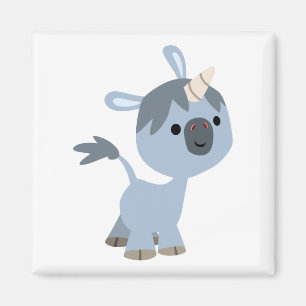 Cuta feliz Personalizado bebé unicornio imán