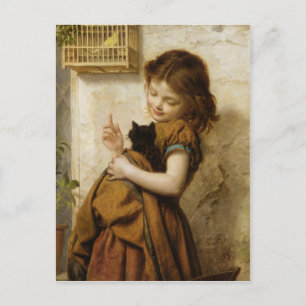 Cuta pintura postal