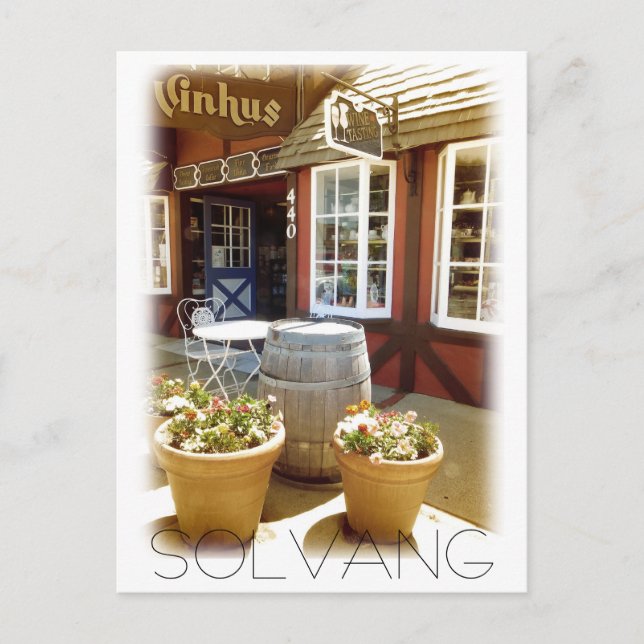 ¡Cuta postal de Solvang! (Anverso)