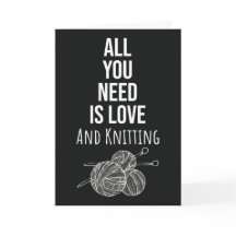 Cuta simple tarjeta de punto Yarn Craft