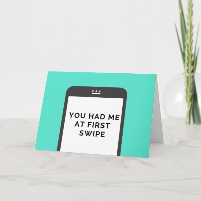 Cuta tarjeta de aniversario de "me tenías en prime (Anverso)