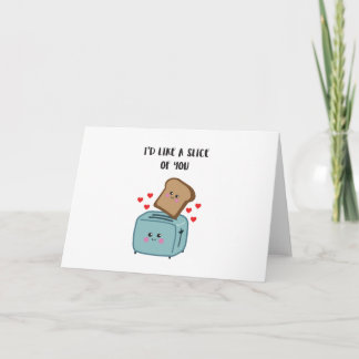 Cuta tarjeta de felicitación 'Me gustaría un trozo
