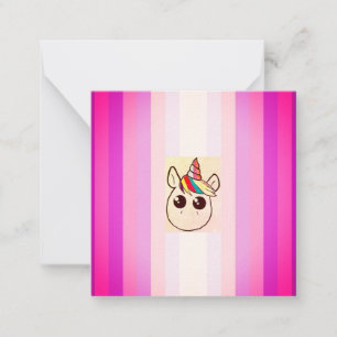 Cuta unicornio 💕 todas las tarjetas de notas de o