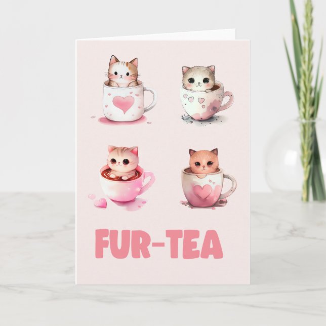 Cute 30.ª tarjeta de té de cumpleaños (Anverso)
