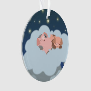 Cute Adorno de acrÃlico de cerditos de dibujos an