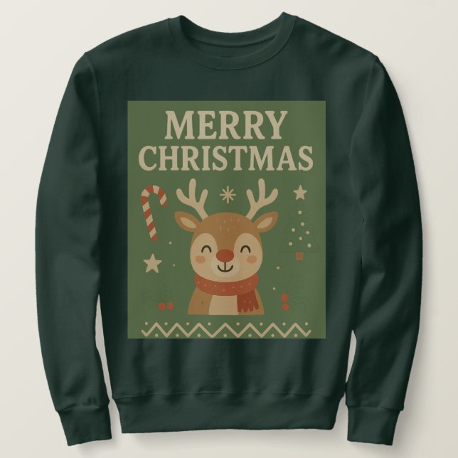 Cute Aesthetic Christmas Sweater (Anverso del diseño)