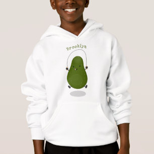 Cute aguacate salto cuerda personalizado ilustraci