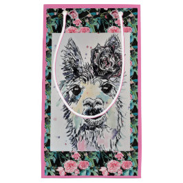 Cute Alpacca Llama Watercolor Art Gigante Bolsa