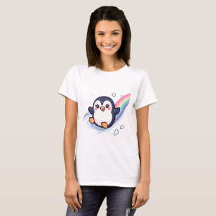 Cute [Animal] Camiseta de Mujer de Nieve Invierno 