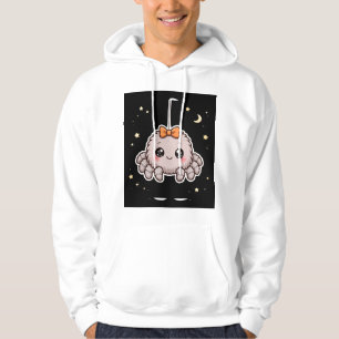 Cute Araña Con Lazo Halloween Sudadera con Capucha