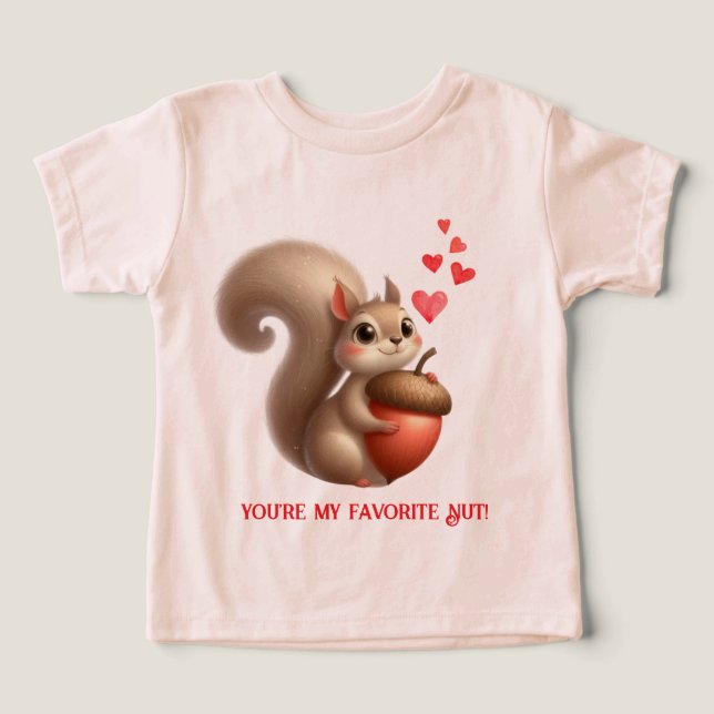 Cute ardilla divertida día de San Valentín (Diseño delantero )
