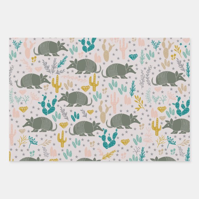 Cute Armadillo Papel de relleno (Anverso)