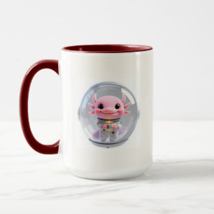 Cute Axolote Astronauta Espacio Galaxia Taza de Ca