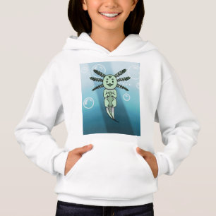 Cute Axolotl Kawaii Chibi Hoodie