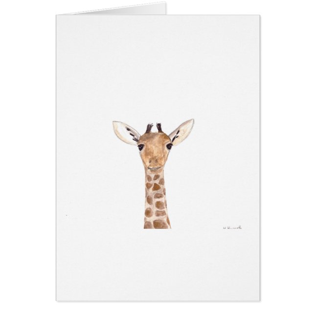Cute baby giraffe animal (Frente)