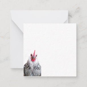 Cute Bantam Cochin Hen Foto Tarjetas de nota plana