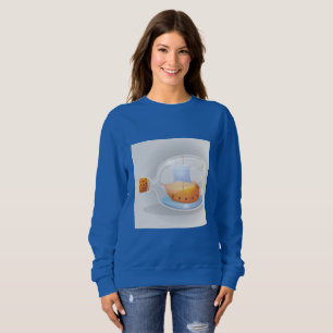 Cute Barco en una Botella Sudadera - Vintage 