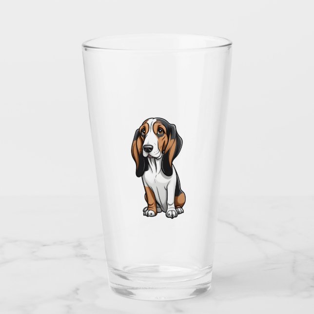 Cute Basset Hound (Anverso)