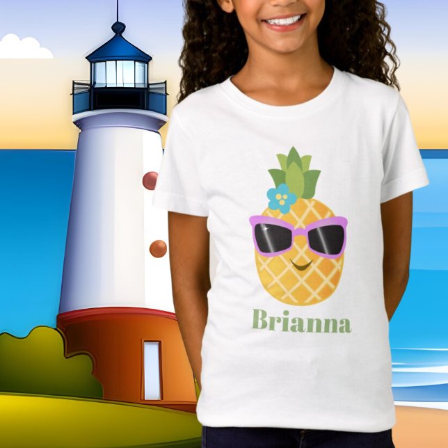 Cute Beach piña añada camiseta de nombre (Subido por el creador)
