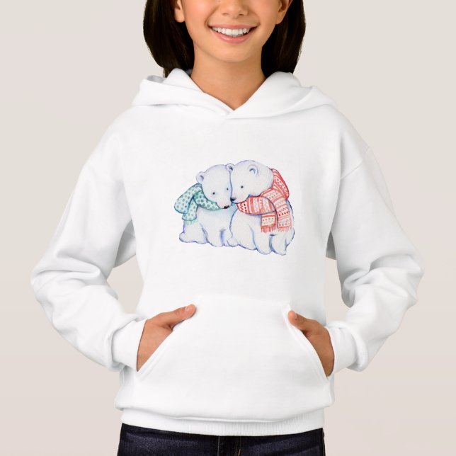 CUTE BEAR LOVE.  CHRISTMAS POLARBEAR GIFT (Anverso)