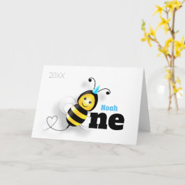 Cute Bee 1ª Tarjeta de Cumpleaños