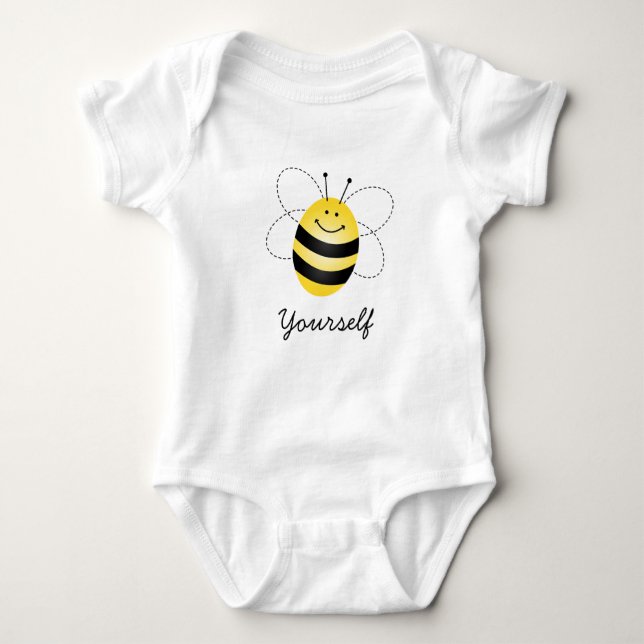 Cute Bee Baby Jersey Bodysuit (Anverso)