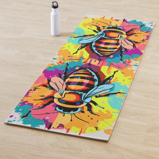 Cute Bee Yoga Mat - Abejas de miel (In situ)