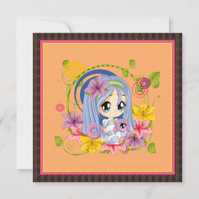 Cute Big Oyed Chibi Dragon Fairy (Anverso)