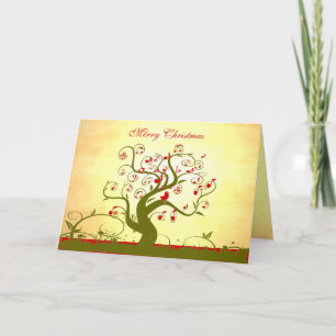 Cute Bird Swirl Tree Regalos e Invitaciones