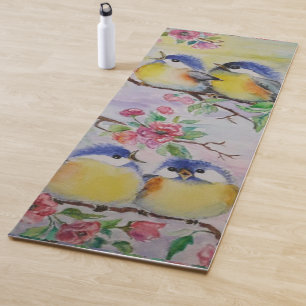Cute Birds Yoga Mat