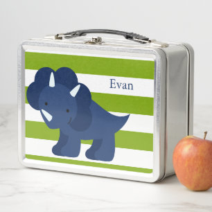 Cute Blue Dinosaur Lunch Box