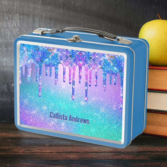 Cute blue ombre drips monogram (Subido por el creador)