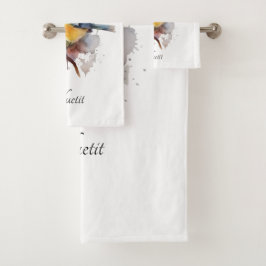 Cute Bluetit en una sucursal, personalizado