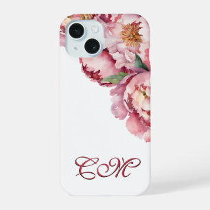Cute Boho Moda acuarela Peonis rosa personalizado