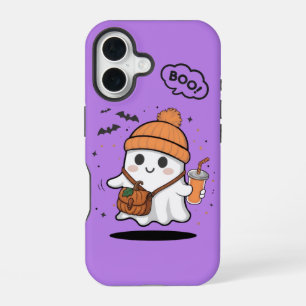 Cute Boo Fantasma Chica Funda para iPhone 16 – Kaw